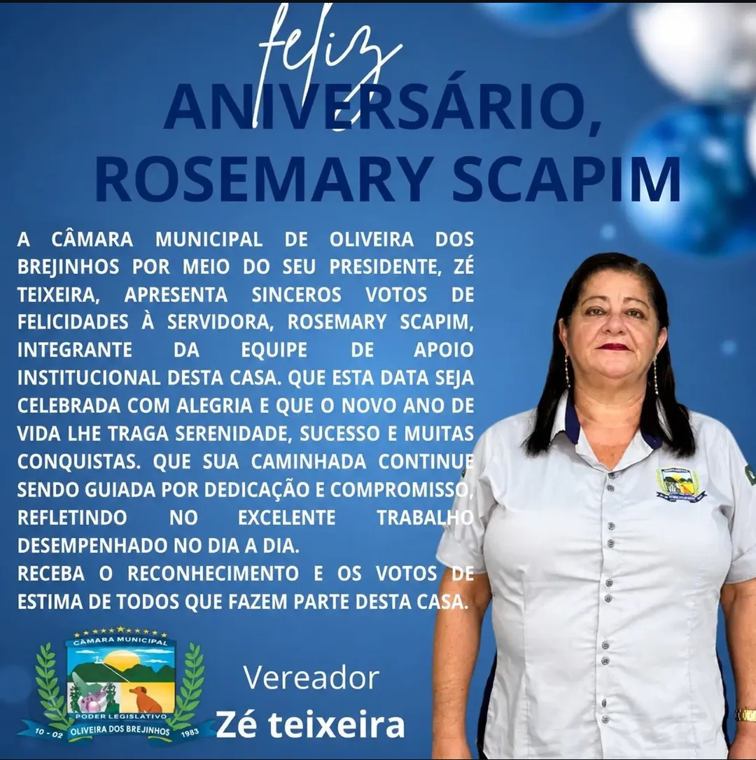 Feliz aniversário Rosemary!